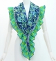 Flamenco Apron and Shawl Set / Paisley / Blue / JPA-15
