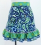 Flamenco Apron and Shawl Set / Paisley / Blue / JPA-15