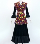 Flamenco Apron and Shawl Set / Dots / Navy&Yellow / JPA-16