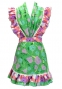 Flamenco Apron and Shawl Set / Roses / Green / JPA-17
