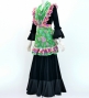 Flamenco Apron and Shawl Set / Roses / Green / JPA-17