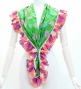 Flamenco Apron and Shawl Set / Roses / Green / JPA-17