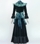Flamenco Apron and Shawl Set / Roses / Blue / JPA-18