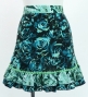 Flamenco Apron and Shawl Set / Roses / Blue / JPA-18