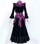 Flamenco Apron and Shawl Set / Roses / Pink&Purple / JPA-19