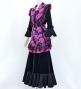 Flamenco Apron and Shawl Set / Roses / Pink&Purple / JPA-19