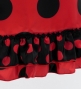 Flamenco Apron and Shawl Set / Polka Dots / Red&Black / JPA-1