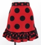 Flamenco Apron and Shawl Set / Polka Dots / Red&Black / JPA-1