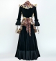Flamenco Apron and Shawl Set / Paisley / Brown / JPA-21