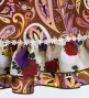 Flamenco Apron and Shawl Set / Paisley / Brown / JPA-21
