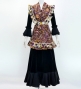 Flamenco Apron and Shawl Set / Paisley / Brown / JPA-21