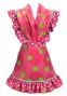 Flamenco Apron and Shawl Set / Dots / Pink / JPA-22