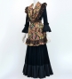 Flamenco Apron and Shawl Set / Butterfly Paisley / Red&Yellow / JPA-23
