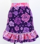 Flamenco Apron and Shawl Set / Roses / Purple / JPA-24