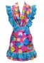 Flamenco Apron and Shawl Set / Roses / Pink / JPA-26