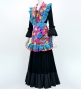 Flamenco Apron and Shawl Set / Roses / Pink / JPA-26