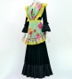 Flamenco Apron and Shawl Set / Roses & Carnations / Light Green / JPA-27