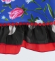 Flamenco Apron and Shawl Set / Floral / Blue / JPA-29