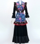 Flamenco Apron and Shawl Set / Floral / Blue / JPA-29