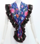 Flamenco Apron and Shawl Set / Floral / Blue / JPA-29