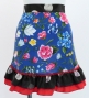 Flamenco Apron and Shawl Set / Floral / Blue / JPA-29