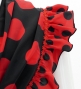 Flamenco Apron and Shawl Set / Polka Dots / Black&Red / JPA-2