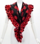 Flamenco Apron and Shawl Set / Polka Dots / Black&Red / JPA-2