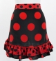 Flamenco Apron and Shawl Set / Polka Dots / Black&Red / JPA-2
