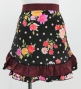 Flamenco Apron and Shawl Set / Roses & Carnations / Black / JPA-30