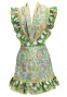 Flamenco Apron and Shawl Set / Paisley / Yellow & Green / JPA-31