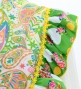 Flamenco Apron and Shawl Set / Paisley / Yellow & Green / JPA-31