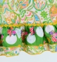Flamenco Apron and Shawl Set / Paisley / Yellow & Green / JPA-31