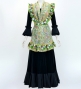 Flamenco Apron and Shawl Set / Paisley / Yellow & Green / JPA-31