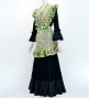 Flamenco Apron and Shawl Set / Paisley / Yellow & Green / JPA-31