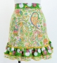 Flamenco Apron and Shawl Set / Paisley / Yellow & Green / JPA-31