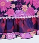 Flamenco Apron and Shawl Set / Modern Fowers / Navy & Pink / JPA-32