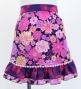 Flamenco Apron and Shawl Set / Modern Fowers / Navy & Pink / JPA-32
