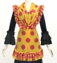 Flamenco Apron and Shawl Set / Polka Dots / Yellow & Pink / JPA-33