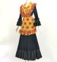 Flamenco Apron and Shawl Set / Polka Dots / Yellow & Pink / JPA-33