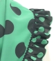 Flamenco Apron and Shawl Set / Polka Dots / Turquoise Blue & Black / JPA-34