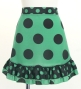 Flamenco Apron and Shawl Set / Polka Dots / Turquoise Blue & Black / JPA-34