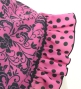 Flamenco Apron and Shawl Set / Ditsy floral / Pink & Black / JPA-36