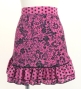 Flamenco Apron and Shawl Set / Ditsy floral / Pink & Black / JPA-36