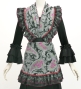 Flamenco Apron and Shawl Set / Paisley / Black / JPA-37