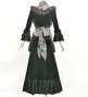 Flamenco Apron and Shawl Set / Paisley / Black / JPA-37
