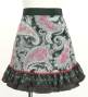 Flamenco Apron and Shawl Set / Paisley / Black / JPA-37