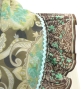 Flamenco Apron and Shawl Set / Paisley / Brown & Turquoise Blue / JPA-38