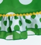 Flamenco Apron and Shawl Set / Polka Dots / Green&White / JPA-3