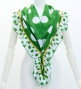 Flamenco Apron and Shawl Set / Polka Dots / Green&White / JPA-3