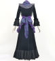 Flamenco Apron and Shawl Set / Dots / Puple  / JPA-40